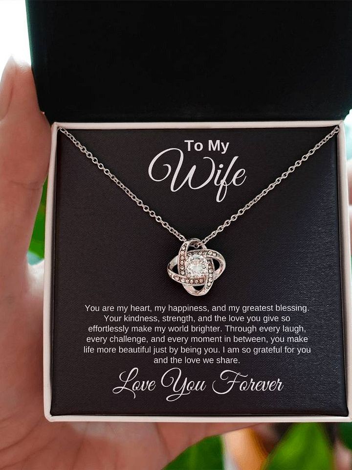Wife Love Knot Necklace - You Are My Heart product image (2)
