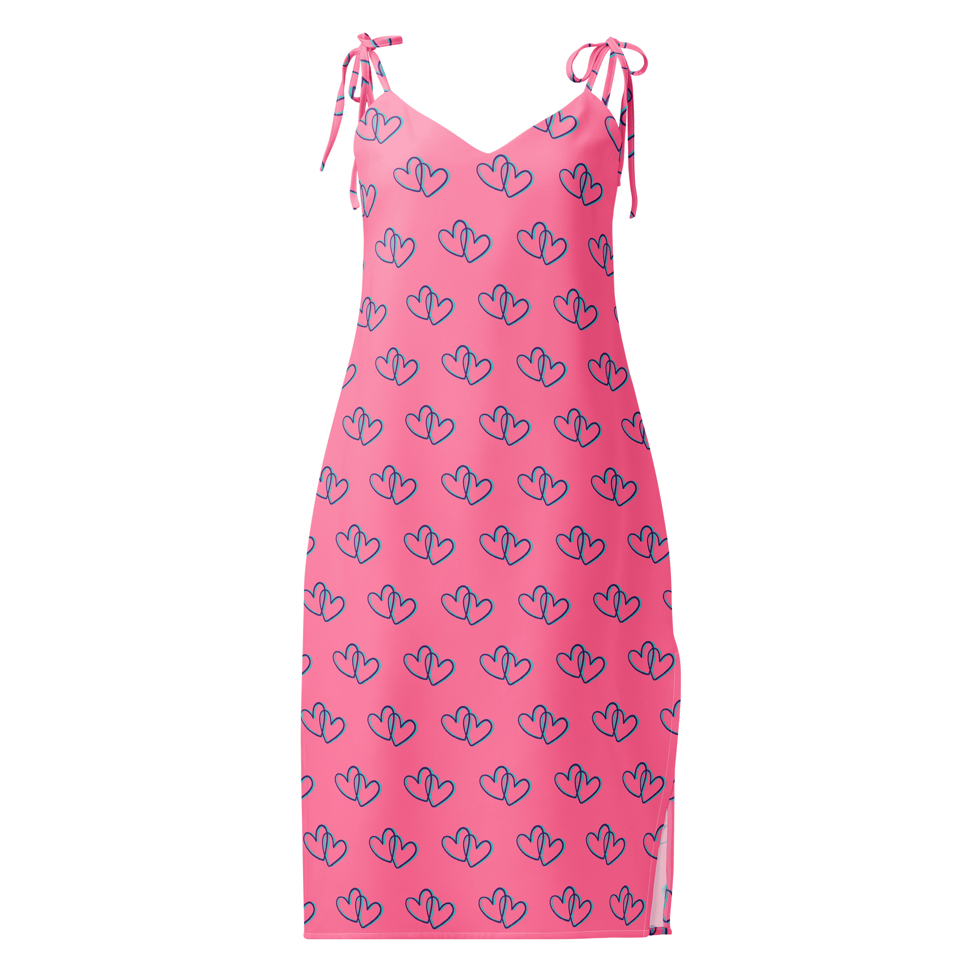 Pink Heart Slit Dress product image (1)