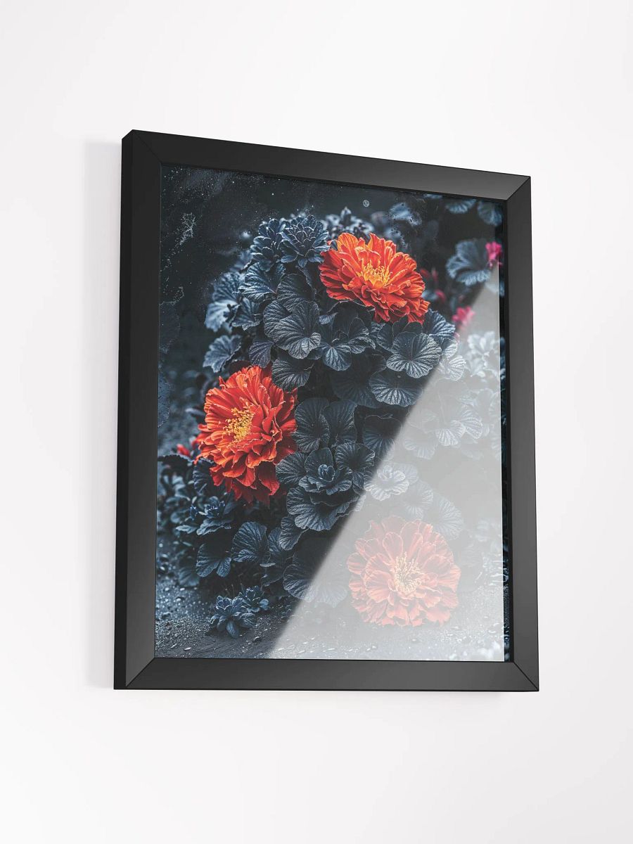 Crimson Bloom in the Void Framed Print product image (16)