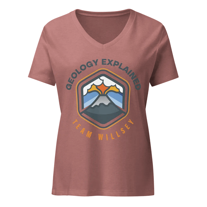 Volcanic Eruption Relaxed V-Neck Tee product image (1)