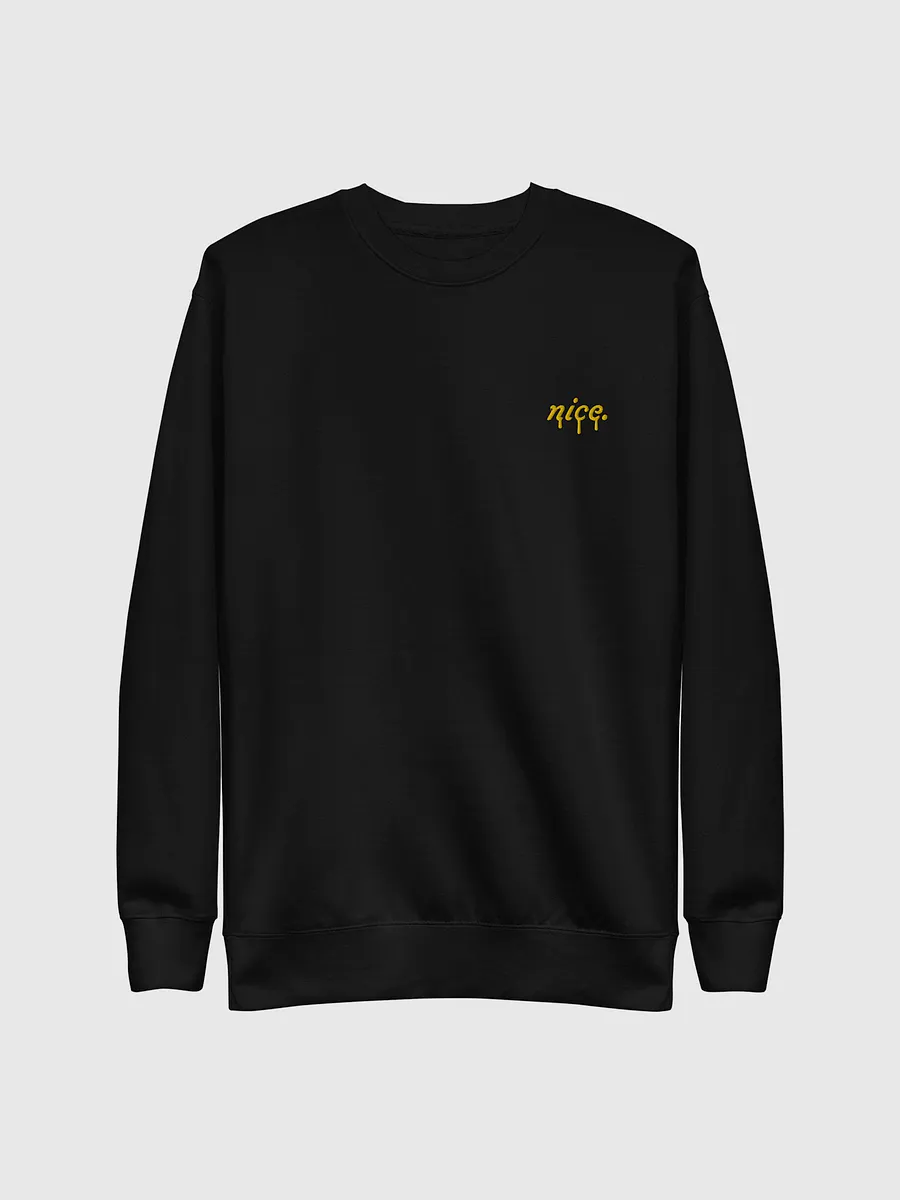 Black sweatshirt with gold writing store