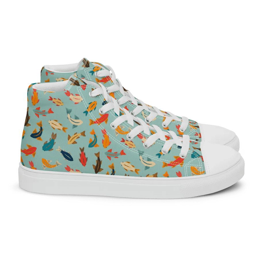 Aquatic Encounters - Mens High Top Canvas Shoes product image (10)