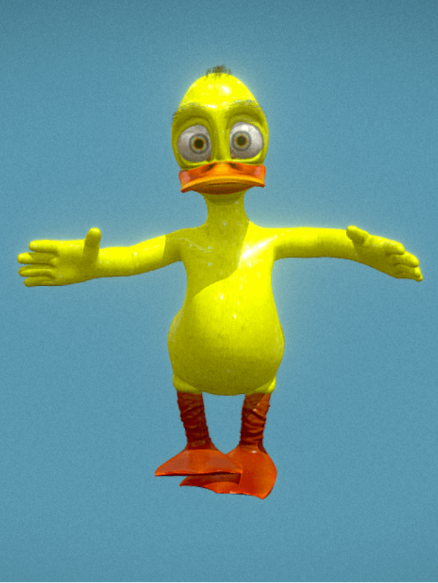 Cute Duck 3D Model with Animation product image (2)