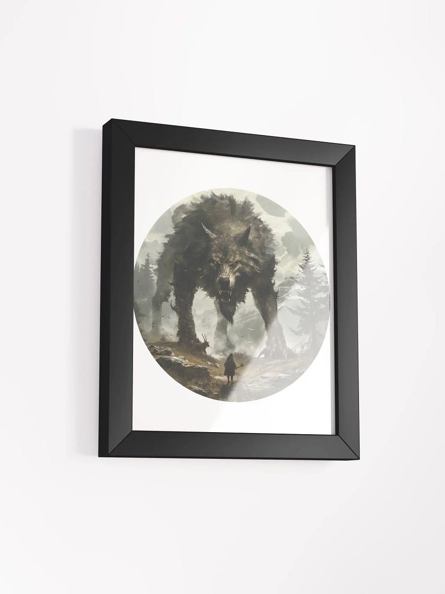 Fenrir - The Monstrous Wolf of Norse Mythology Framed High-Quality Matte Poster product image (7)