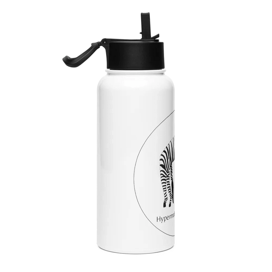 Stainless Steel Bendy Zebra Water Bottle with Straw product image (4)