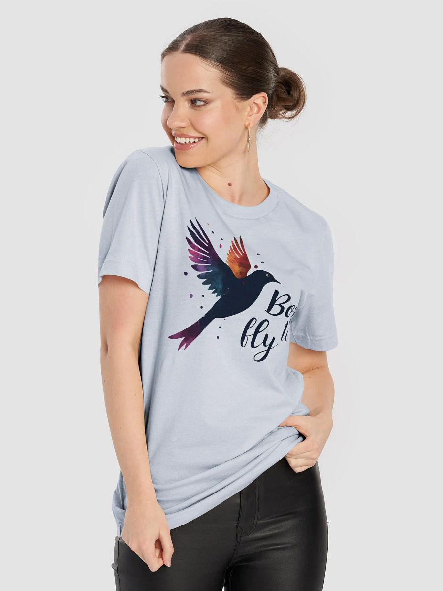 Born to Fly T-shirt, Inspirational Bird Graphic Tee, Freedom Lover Gift, Unique Nature Design T-shirt product image (5)