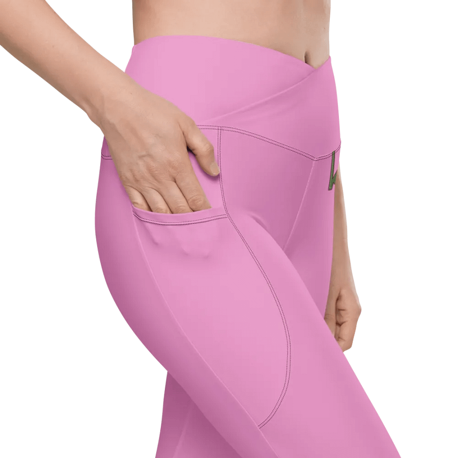 Sun-Kissed Crossover Leggings with Pockets product image (7)