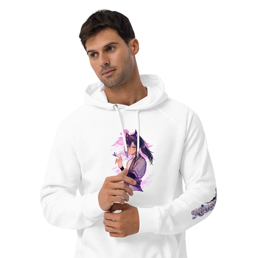 Unisex Eco Raglan Hoodie - Standard | Light Mode product image (3)