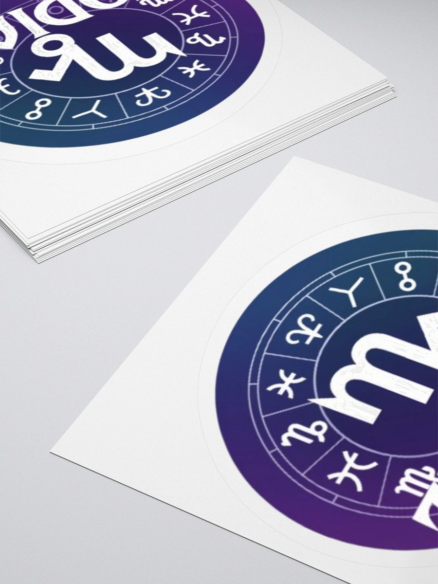 Virgo Zodiac with Full Zodiac Circle Vinyl Sticker - High-Quality Design product image (11)