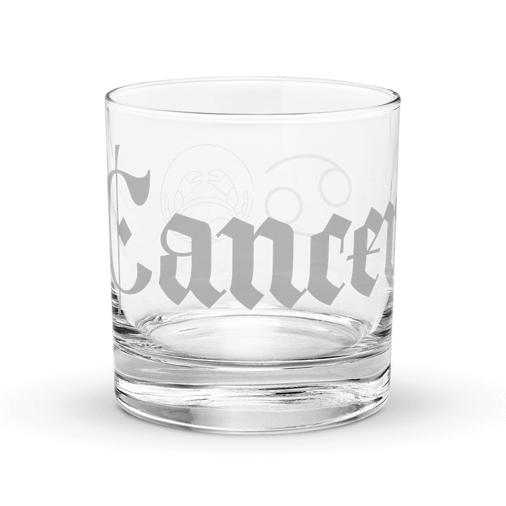 Gothic Cancer Zodiac Rocks Glass product image (1)