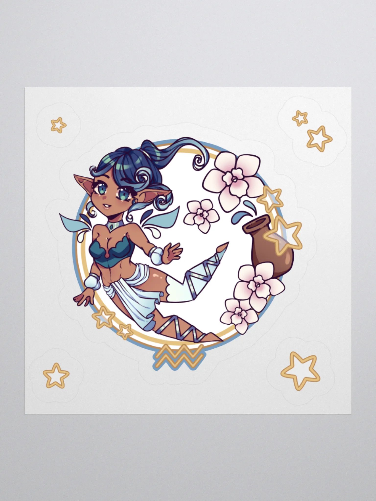 AQUARIUS ☆ Zodiac Chibi Sticker product image (2)