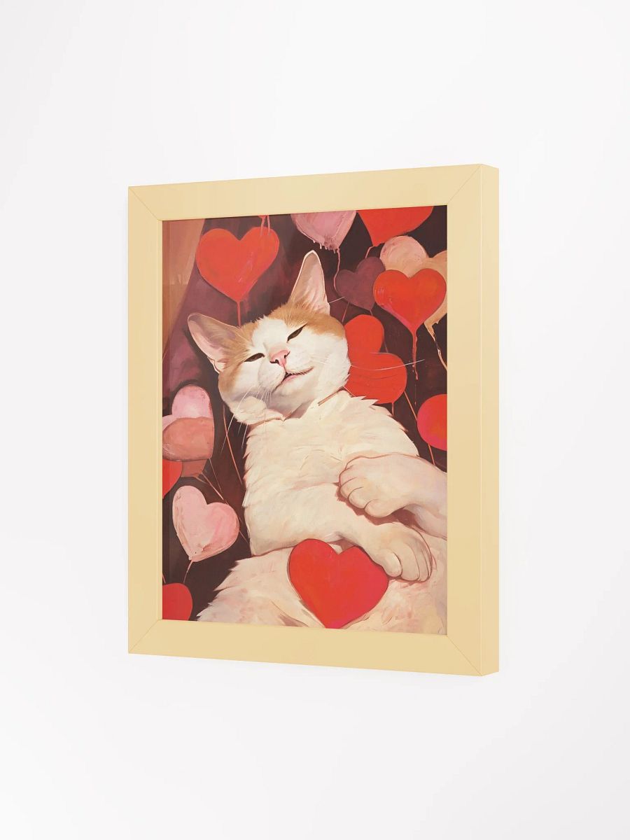 Tranquil Cat Love - Framed Matte Poster product image (5)