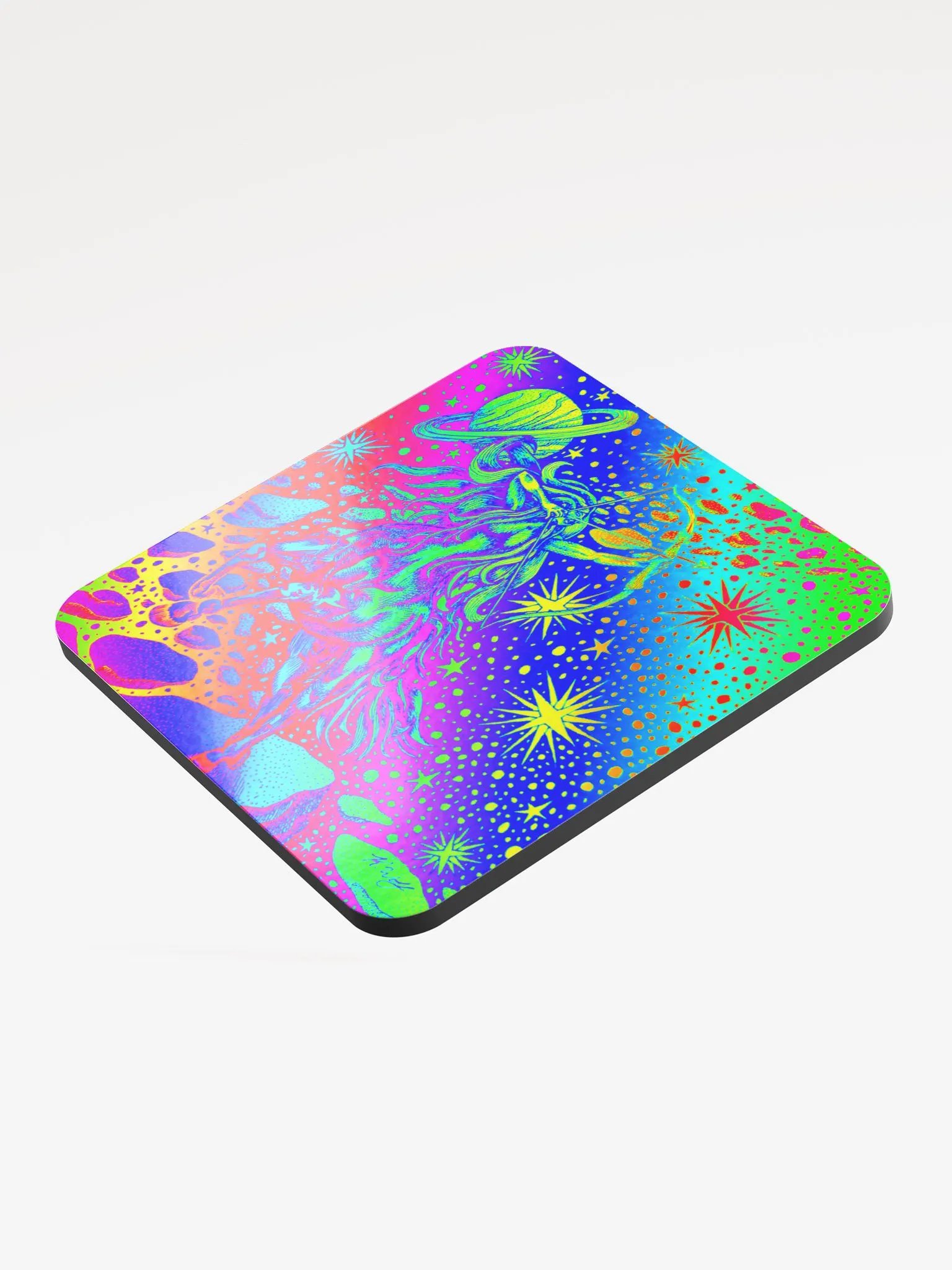 Limited edition Full Rainbow Sagittarius Zodiac coaster product image (3)