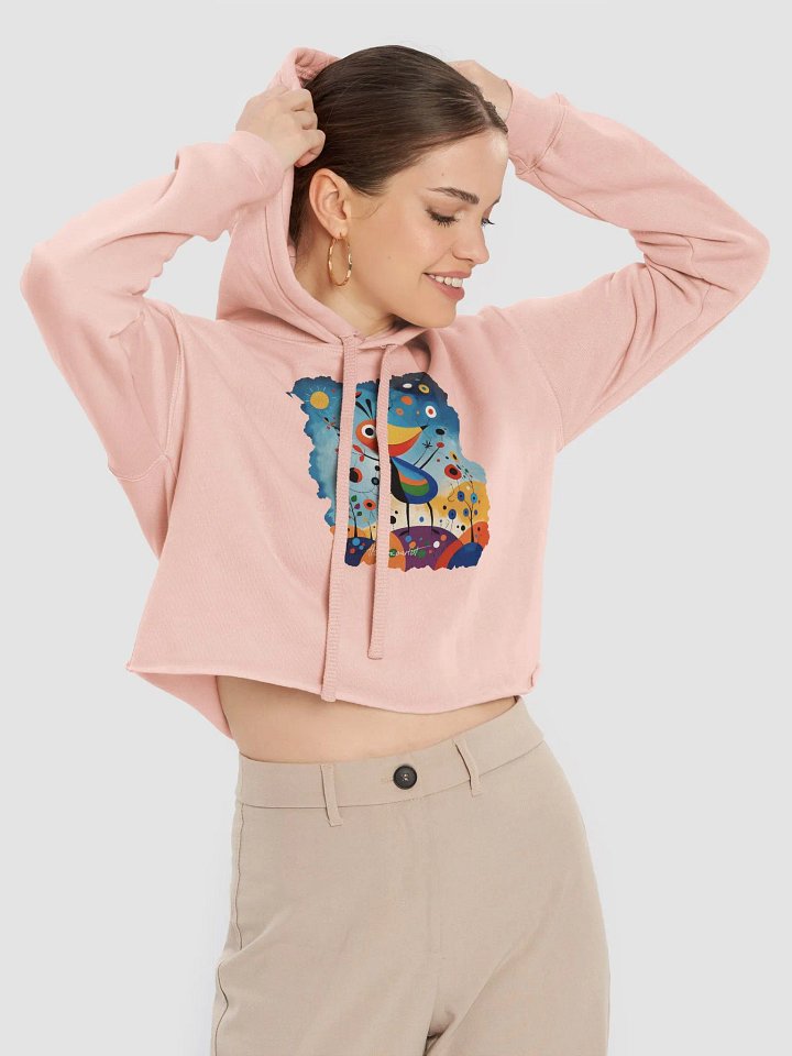 Bella+Canvas Fleece Crop Hoodie product image (1)