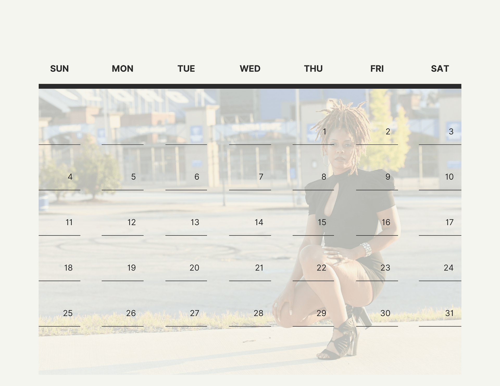 Wetta Retta 2025 Wall Calendar: Embrace Elegance with a Sultry Twist product image (3)