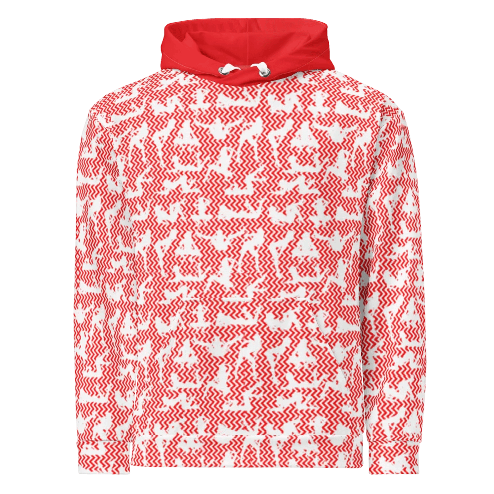 Dynamic Zig-Zag - RED | Unisex Hoodie product image (1)