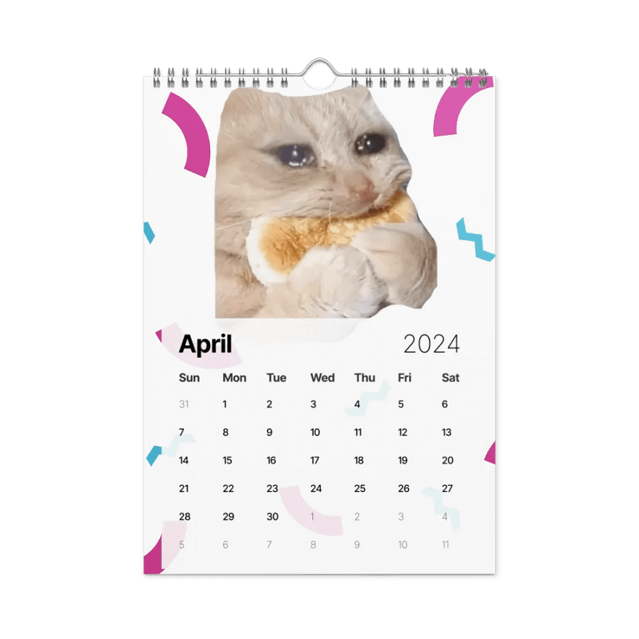 Wall Calendar (2024): Meme Cats product image (2)