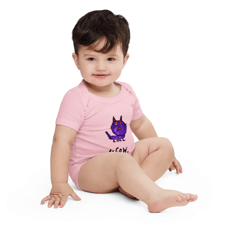 meow katz baby onesie product image (4)