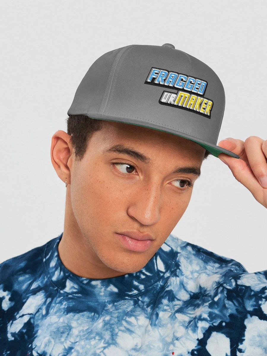 Fragged Flat Snapback Cap product image (26)