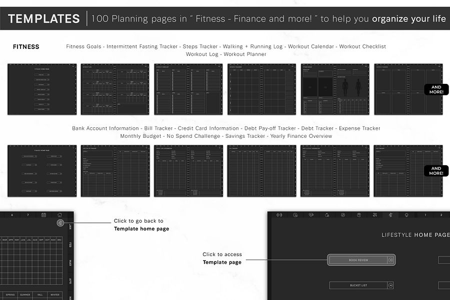 All-in-One 2025 Business Planner | Goodnotes Digital Planner | iPad Daily Journal for Weekly, Monthly, & Yearly Planning | Digital Calendar product image (4)