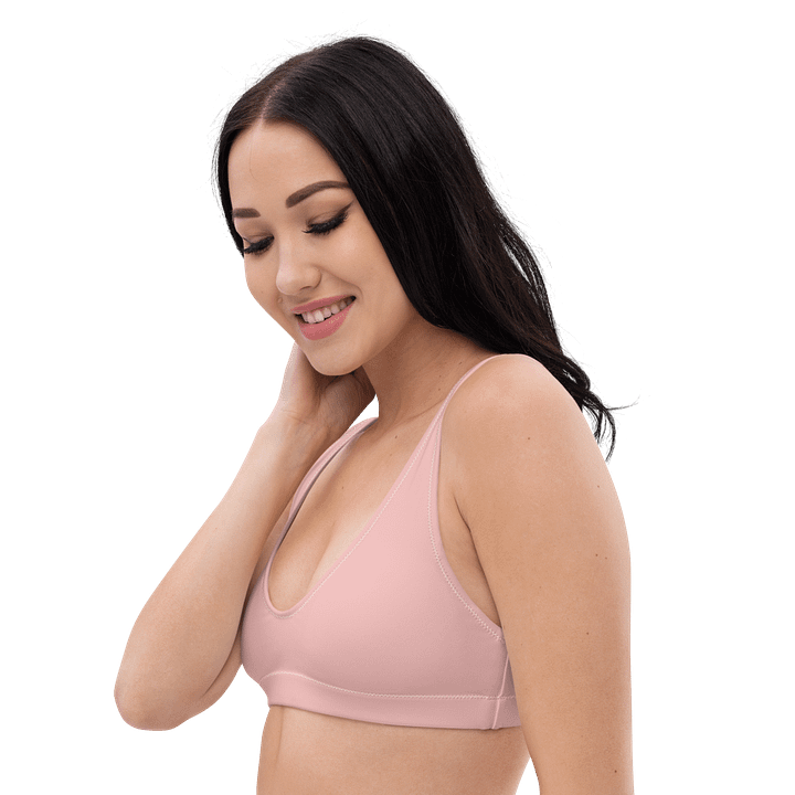 Blush Pink Eco-Green Padded Bikini Top product image (2)