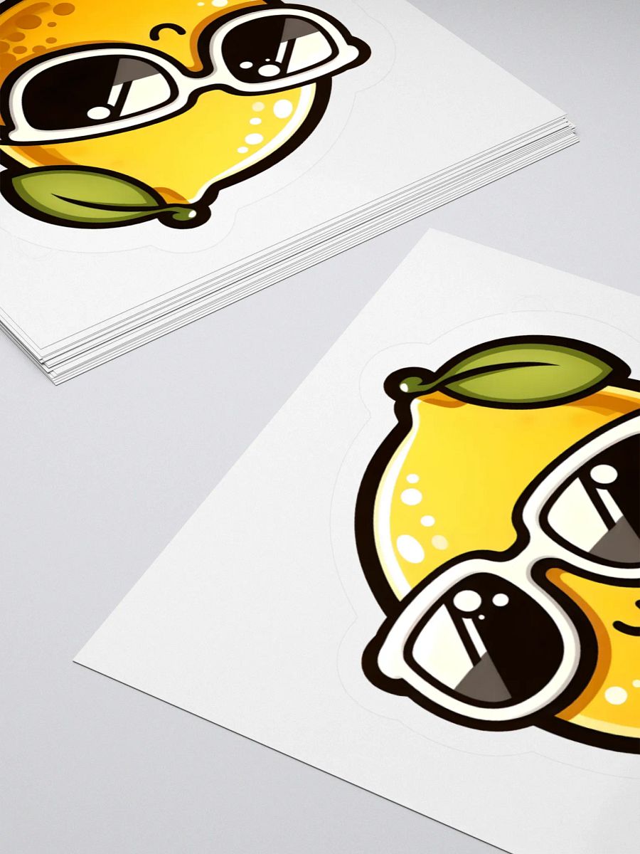 Cool Lemon Wearing Sunglasses Sticker product image (10)
