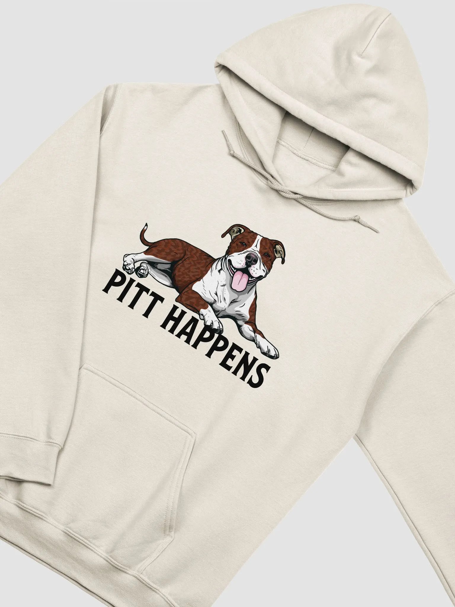 Pitt Happens Hooded Sweatshirt of a Pitbull Terrier(Brindle) | Funny Hoodie for Pittie and Staffy Paw-rents product image (22)
