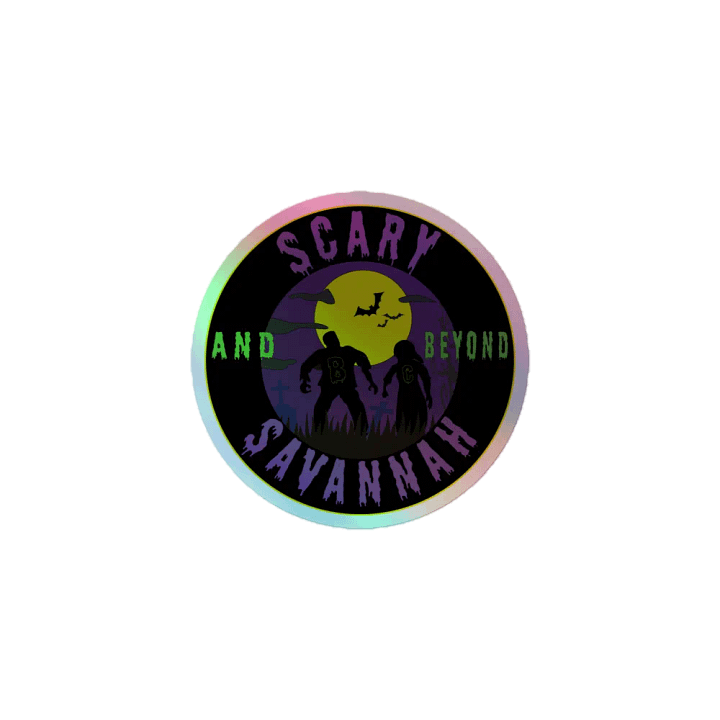 Scary Savannah Original Logo Holographic sticker product image (1)