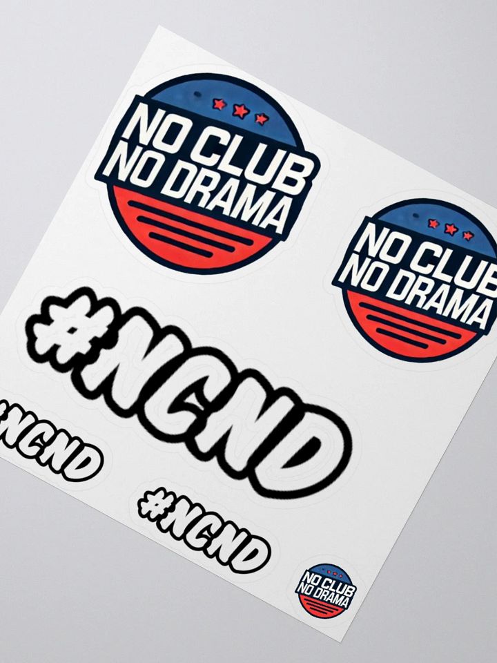 No Club No Drama Kiss Cut Stickers product image (4)