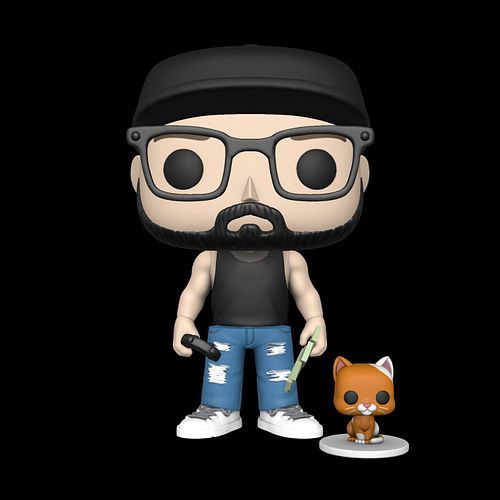 My Limited edition Funko Pop with my cat Loki