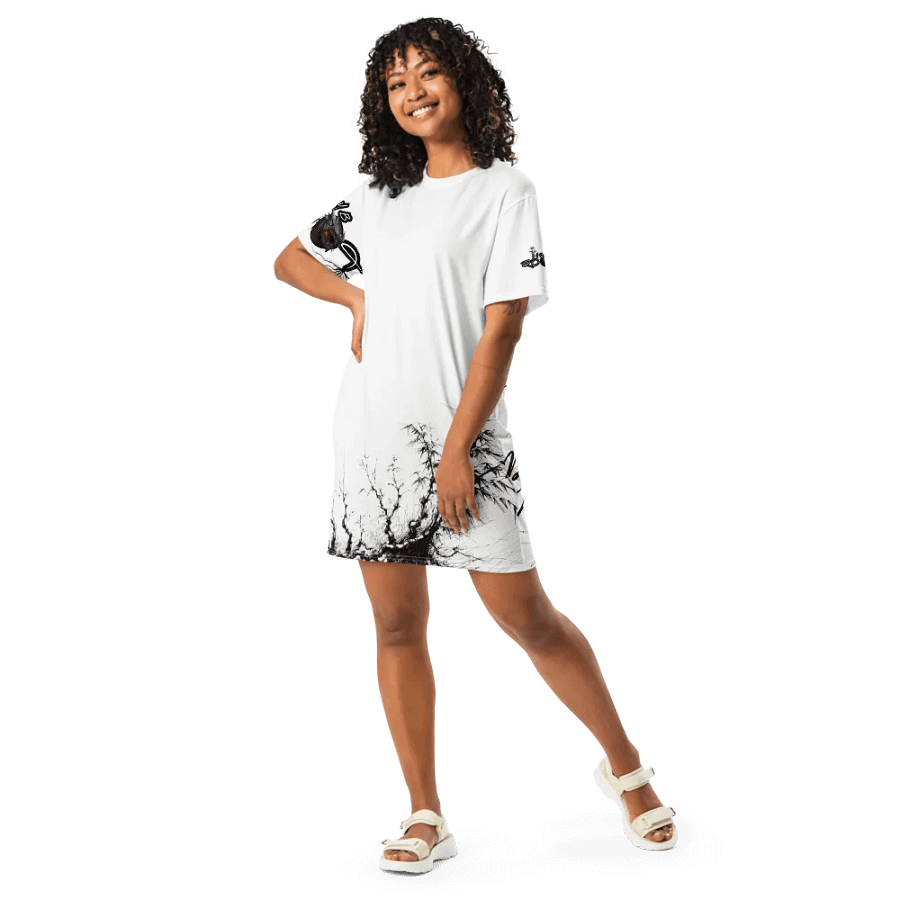 Bamboo Print T-Shirt Dress product image (12)