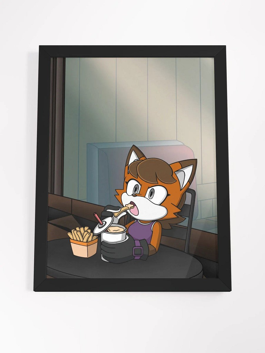 Outside the Burger Shop Framed Poster product image (4)