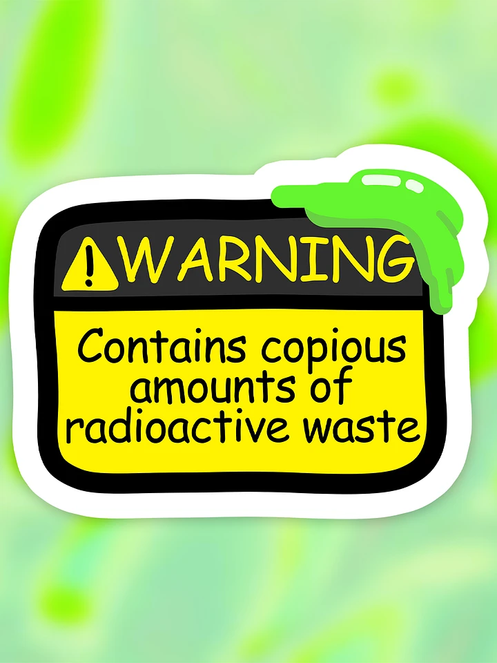 Warning Sticker (Radioactive Waste) product image (1)
