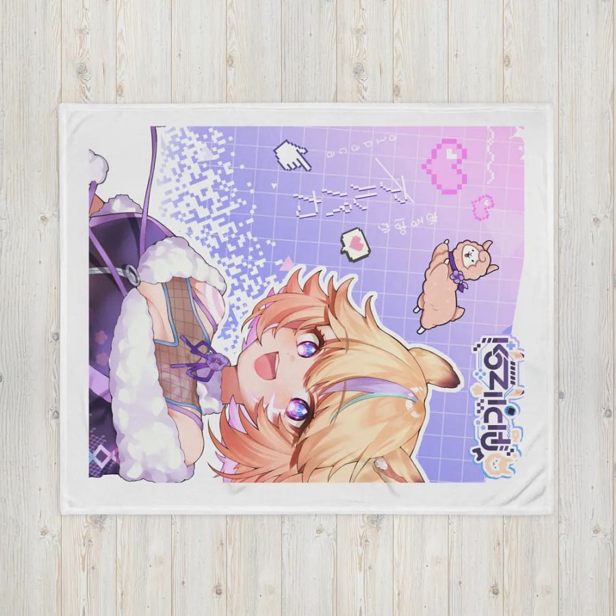 Kozii Alpaca VTuber Throw Blanket product image (10)