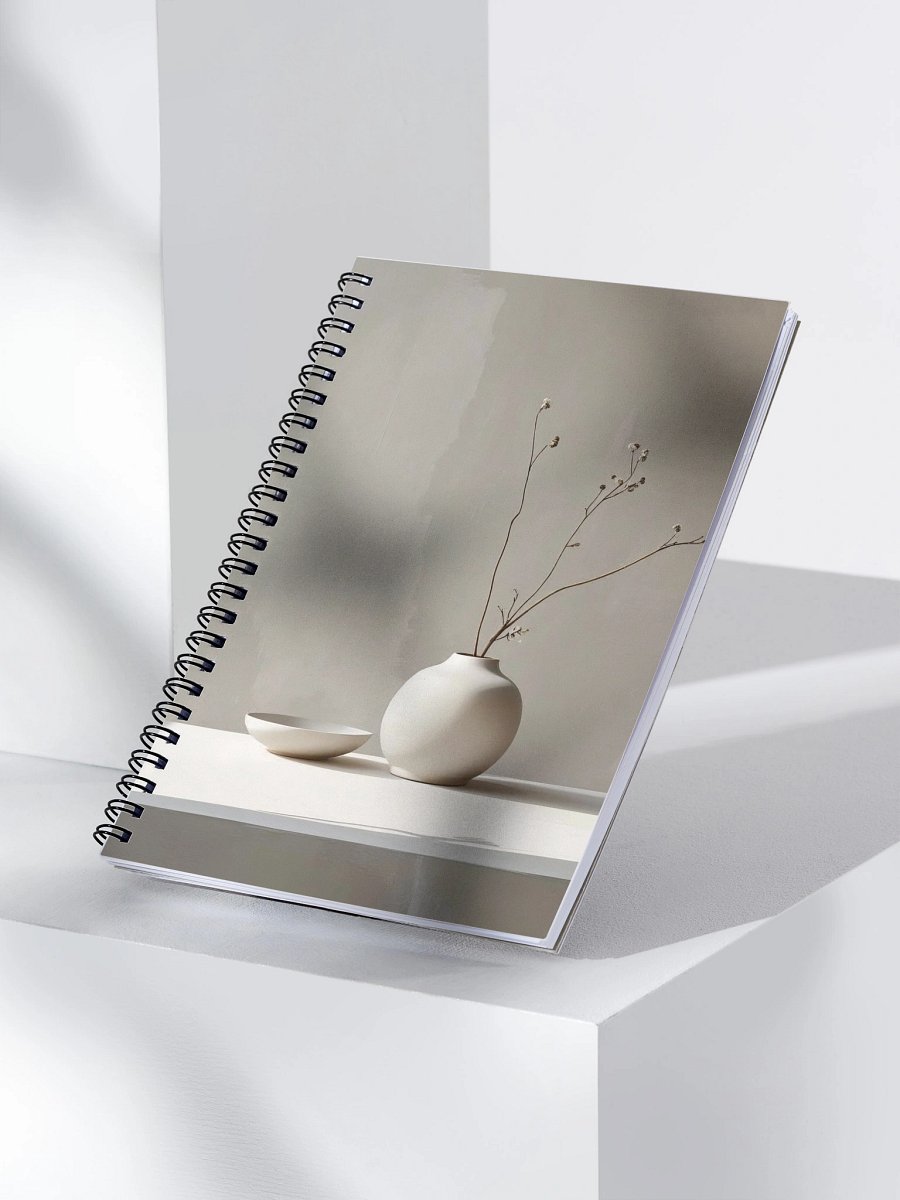 Minimalist Serenity Spiral Notebook product image (3)