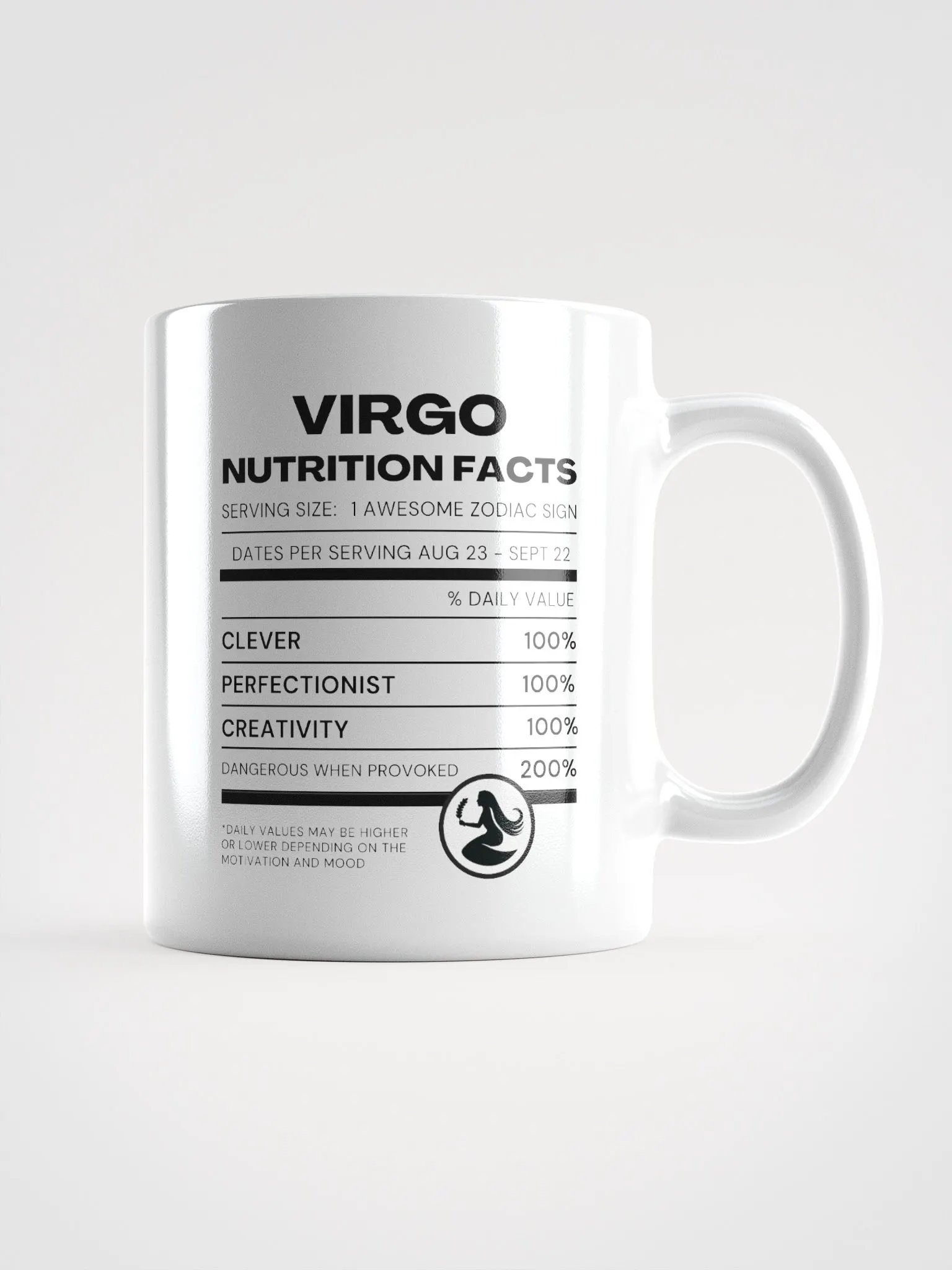 Virgo Nutrition Facts Mug product image (2)