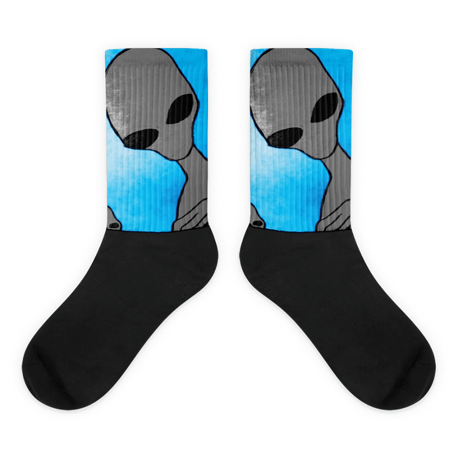 Where is Everyone? Black Foot Socks product image (1)
