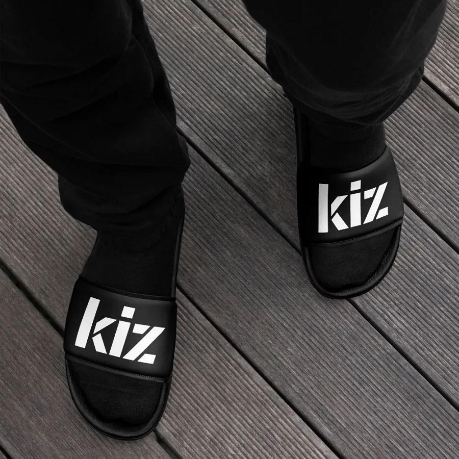 KIZ MEN'S SLIDES - BLACK / WHITE product image (8)