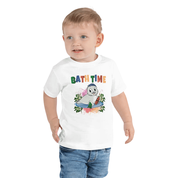 Bath Time Funny Colorful Bella +Canvas Toddler T-Shirt – Funny Shirt & Gift for Kids product image (1)