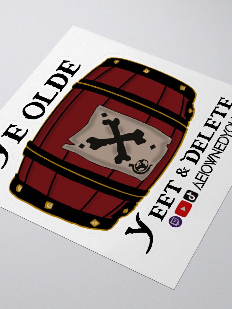 Ye Olde Yeet & Delete Sticker 1 product image (7)
