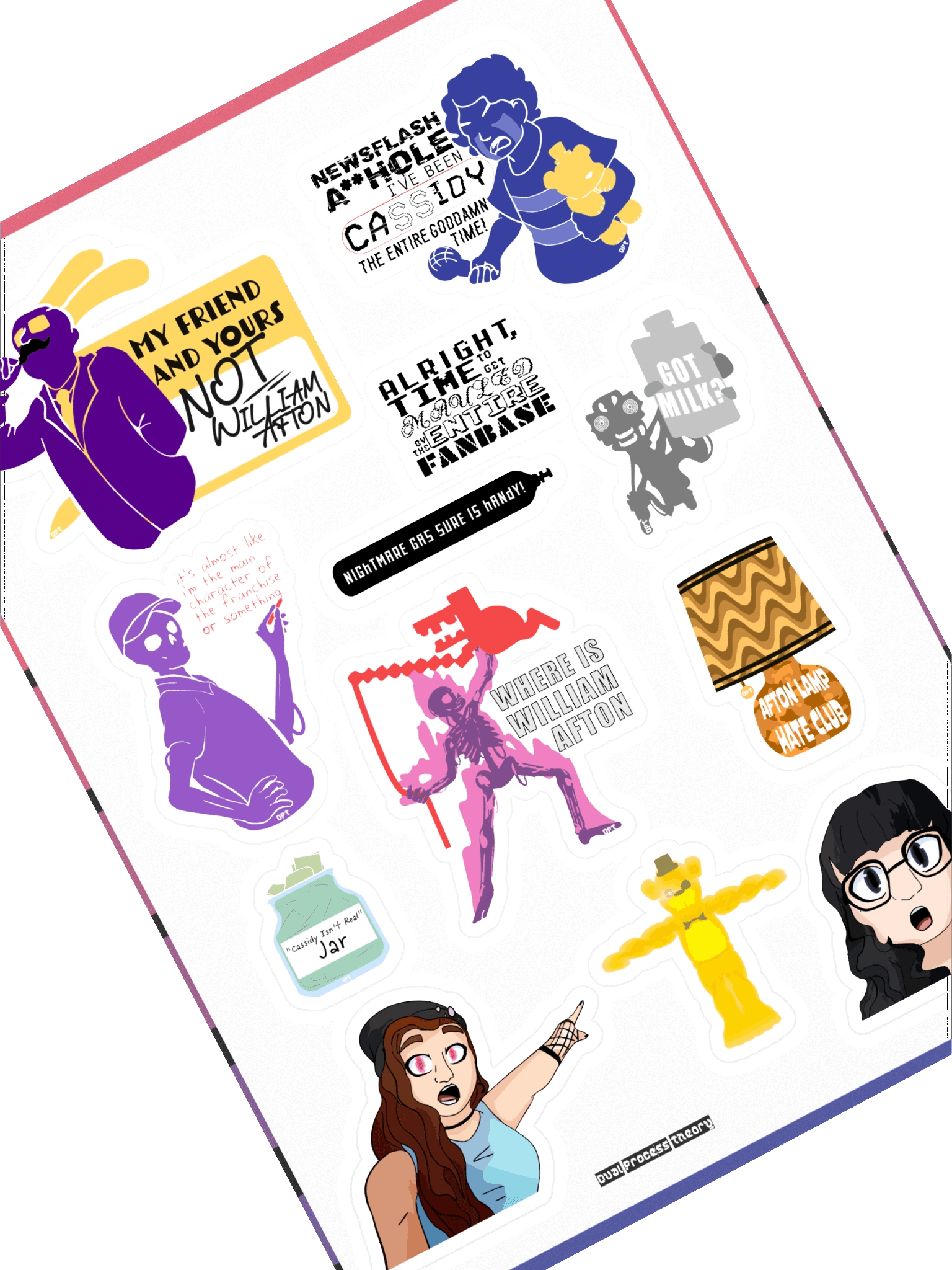 FNAF/DPT - In Joke Sticker Sheet product image (1)