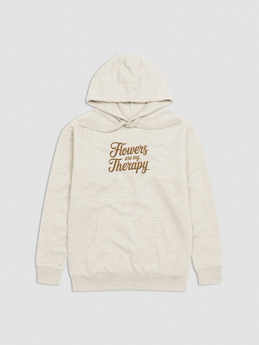 Flowers are my Therapy Embroidered Hooded Sweatshirt product image (2)