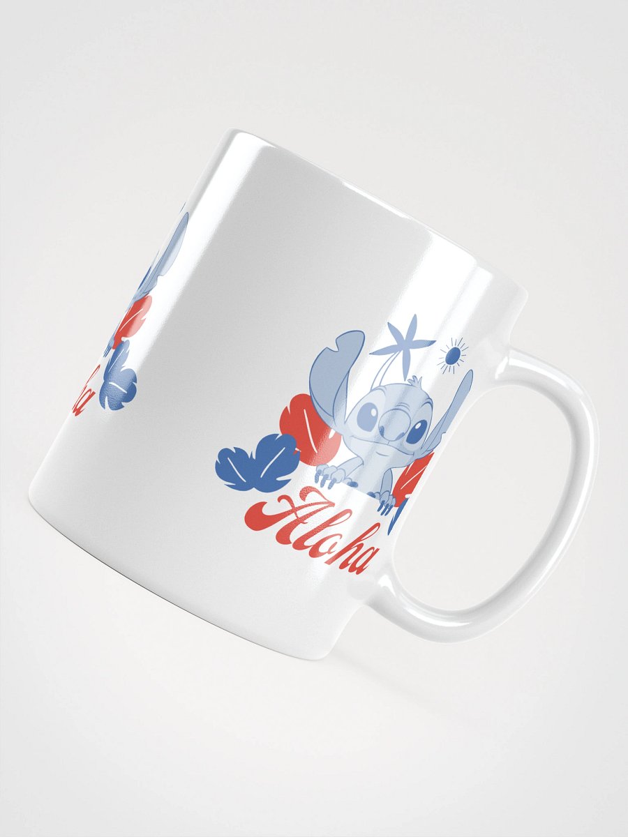 Aloha Blue Character White Glossy Mug product image (4)