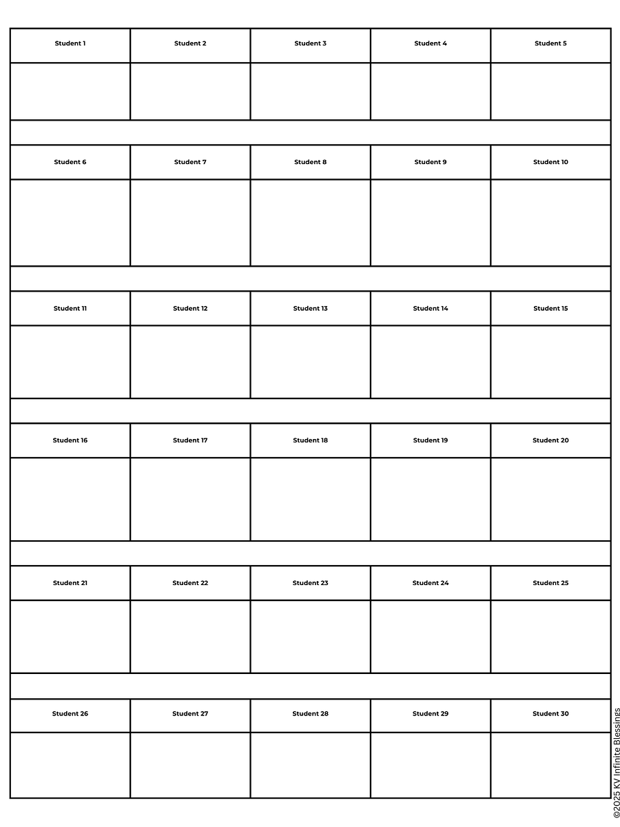 Teacher Seating Chart Organizer | Digital & Printable Bullet Journal product image (8)