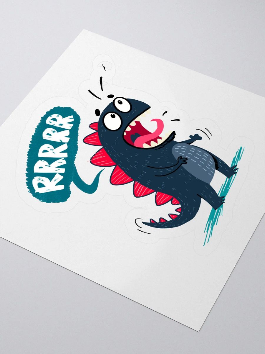 Dinosaur roaring Vinyl Stickers product image (9)