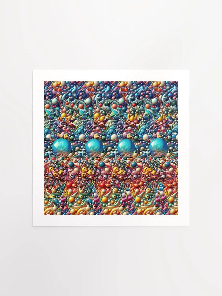 Colorful Splash - 3D Stereogram Poster product image (2)