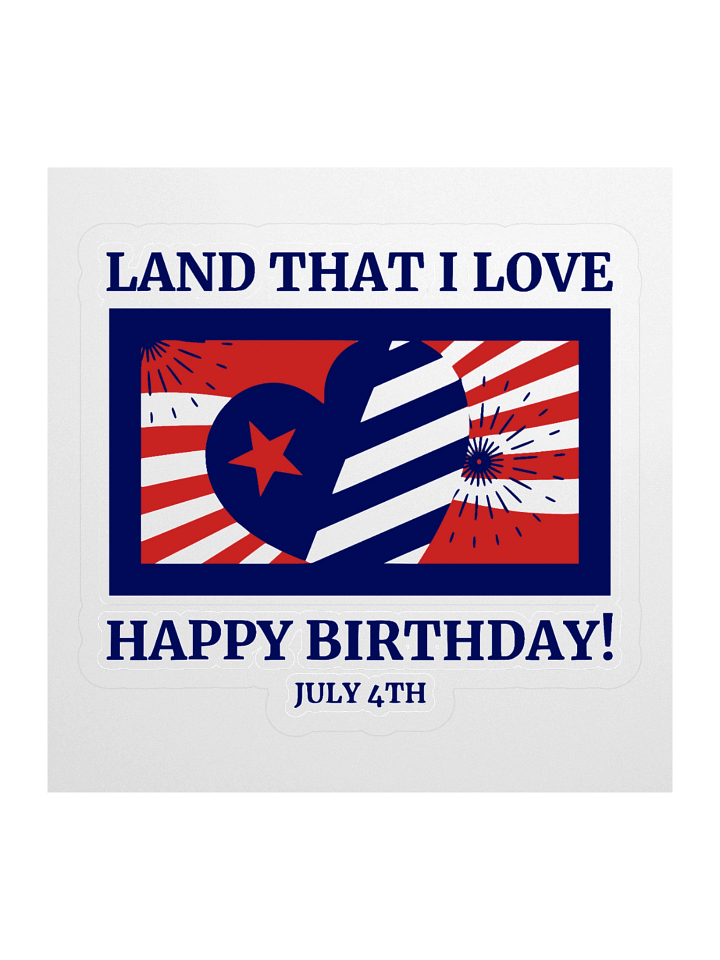 Patriotic 4th of July Kiss Cut Stickers product image (1)