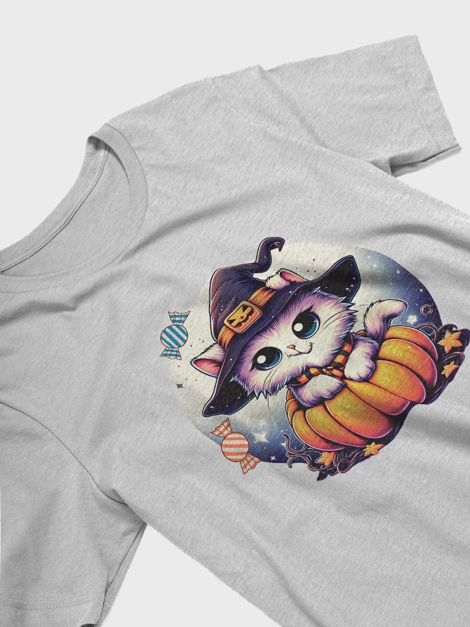 Witchy Cat in Pumpkin T-Shirt product image (16)