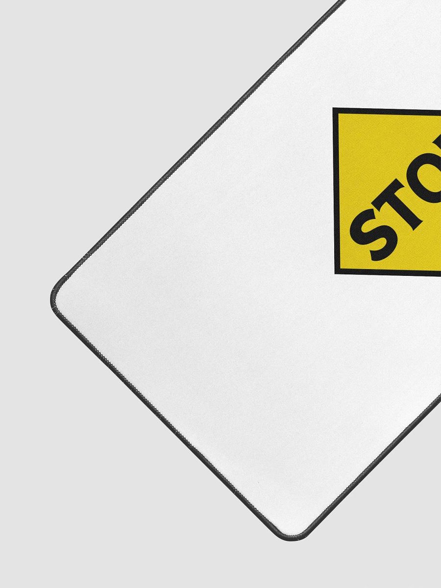 Bold Stop Sign Desk Mat product image (3)