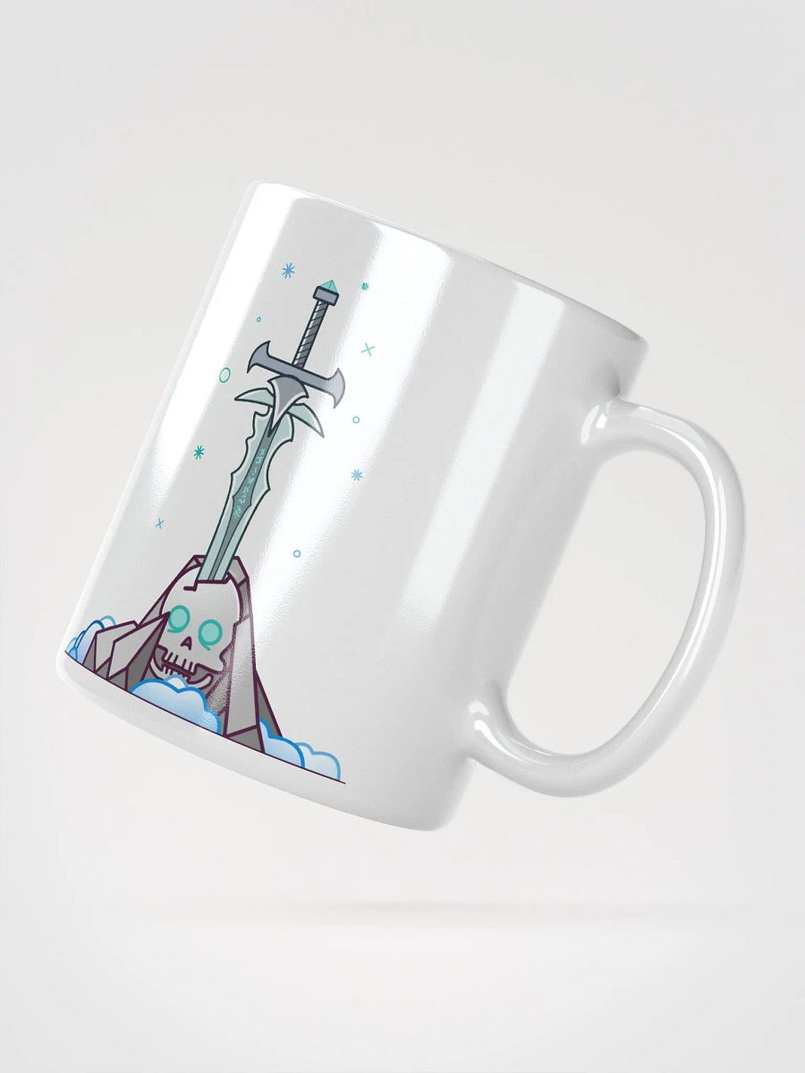 Sword in the Skull - Lich Variation - White Glossy Mug product image (2)